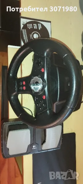 Волан и педали за компютър Logitech, снимка 1