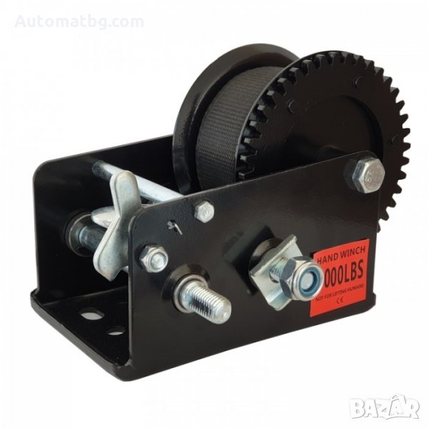 Ръчна лебедка Automat, С текстилно въже, 2000LBS, снимка 1