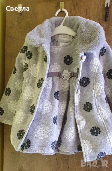 Детска рокля с палто, снимка 1