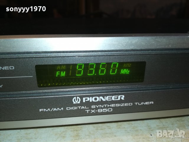 PIONEER TX-950 TUNER-MADE IN BELGIUM 2601221608, снимка 4 - Ресийвъри, усилватели, смесителни пултове - 35569345