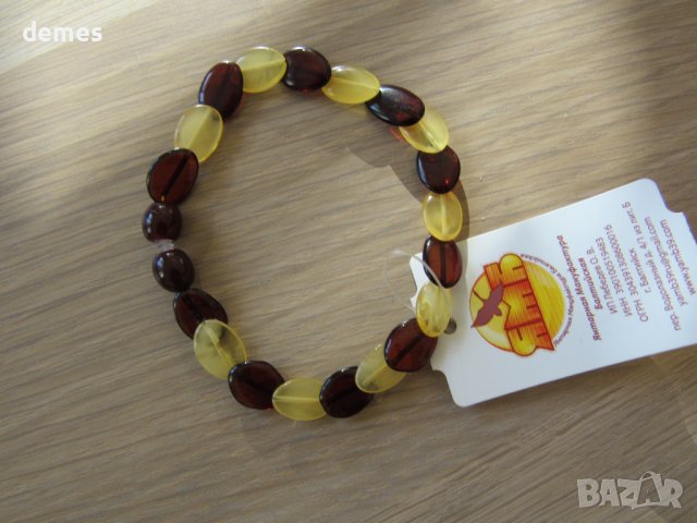Гривна от първокласен полиран балтийски кехлибар, снимка 2 - Нумизматика и бонистика - 39388352