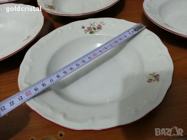 Стар български порцелан чинии дълбоки , снимка 2 - Чинии - 39815567
