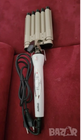 Тройна ретро преса за къдрене на коса  , снимка 9 - Преси за коса - 51773336