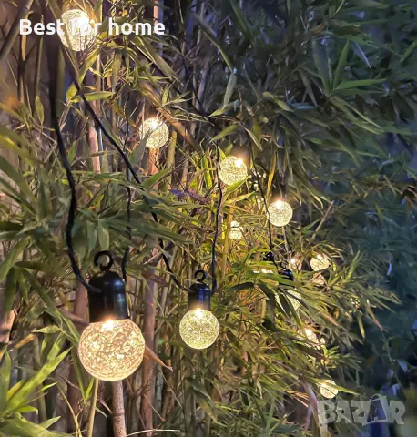 sylvwin G40 15 м външна соларна верига акумулаторна със соларен панел, снимка 11 - Външни лампи - 47649092