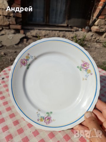 Стара порцеланова чиния #10, снимка 3 - Антикварни и старинни предмети - 33951297