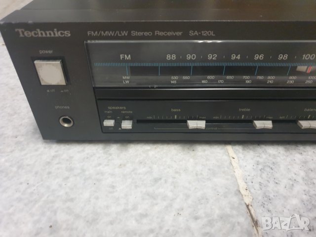 Усилвател/ Ресийвър Technics SA-120L Чудесно кество на звука. Всичко му работи. В много добро състоя, снимка 8 - Ресийвъри, усилватели, смесителни пултове - 34504294