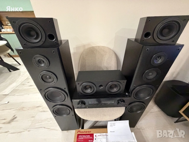 Pioneer VSX-534 + 5.0 колони | Домашно кино | ТОП състояние, снимка 3 - Ресийвъри, усилватели, смесителни пултове - 53929824