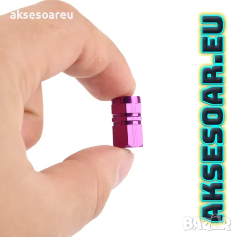 Капачки за кола устойчиви цветни алуминиеви красиви тапи за вентили за автомобилни джанти гуми кола, снимка 11 - Аксесоари и консумативи - 50332140