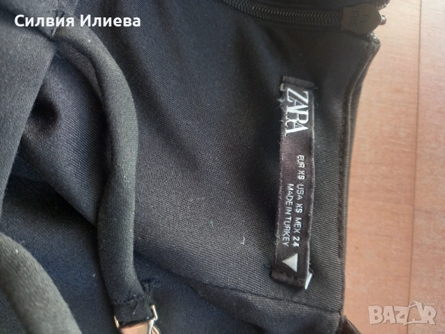 Къса черна рокля zara, снимка 5 - Рокли - 54321634