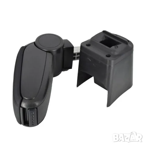 Подлакътник за Seat Ibiza 2002-2008 от черна еко кожа, снимка 3 - Аксесоари и консумативи - 55859998