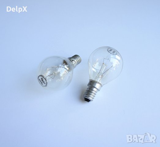 Лампа сфера мини прозрачна с цокъл E14 220V 40W