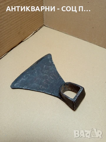 Соц Стара Ръчно Кована Мотика Чапа Номер 1. Тегло 0.650кг., снимка 4 - Антикварни и старинни предмети - 50704754