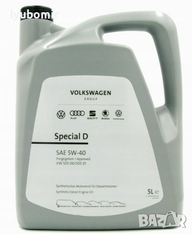 Моторно масло VOLKSWAGEN VAG Special D 5W40 5L, снимка 1 - Аксесоари и консумативи - 39640198