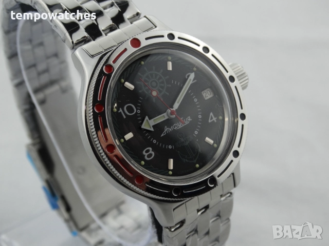 ВОСТОК АМФИБИЯ АВТОМАТИЧЕН- "STEVE ZISSOU" ref: 420526, снимка 8 - Мъжки - 52942673