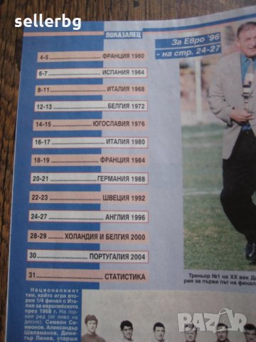 Списание 7 дни спорт - Евро 2004 Португалия - представяне и история, снимка 3 - Списания и комикси - 31225725