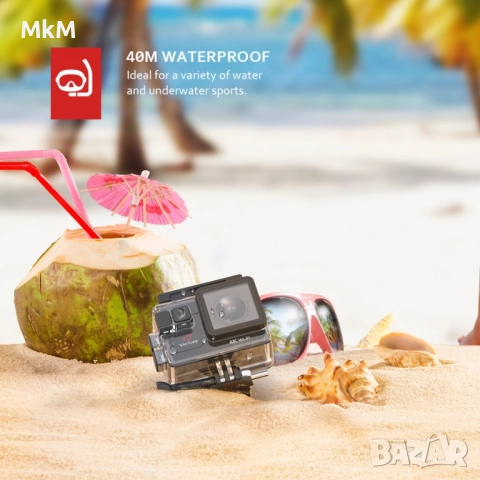 Victure Action Cam AC700 4K 20MP WiFi подводна камера 40м Ultra HD спортна камера 2,0-инчов LC, снимка 8 - Камери - 51697692