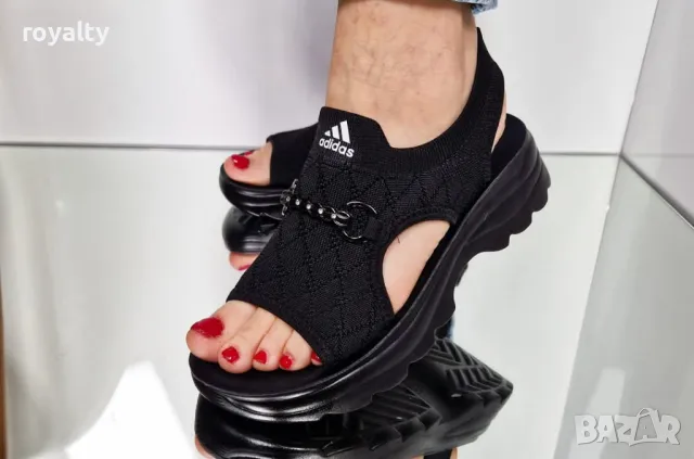 Adidas черни дамски сандали , снимка 7 - Сандали - 50349874