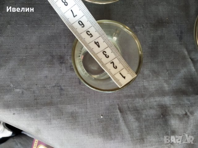 четири стъклени чаши за чай,кафе-комплект, снимка 5 - Антикварни и старинни предмети - 30529389