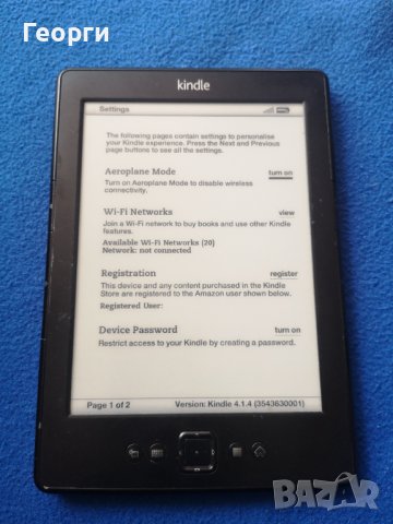 четец Kindle 4, черен, снимка 6 - Електронни четци - 44150103