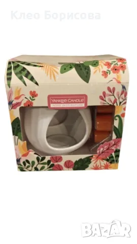 Елегантен комплект с керамичен нагревател, свещ и екзотични аромати - Чудесен подаръчен комплект, снимка 5 - Други стоки за дома - 48839890