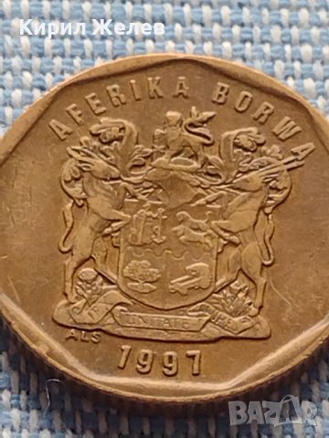 Две монети 20 цента 1997г. Африка / 1 dirhami 1965г. Мароко Хасан втори 41130, снимка 5 - Нумизматика и бонистика - 42803066