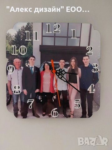 Часовник MDF с ваша снимка и надпис по избор, снимка 7 - Стенни часовници - 39309071