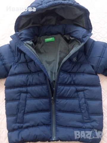 Детско топло зимно яке Benetton 122см, снимка 2 - Детски якета и елеци - 55977772