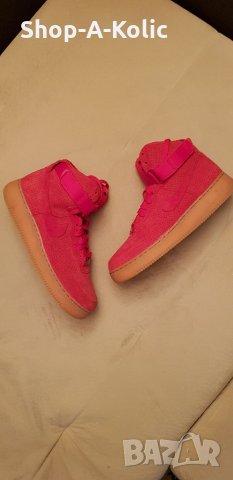 Original NIKE AIR FORCE 1 High '07 Red Suede, снимка 2 - Кецове - 35202178