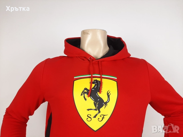 Puma Scuderia Ferrari F1 Logo Hoodie - Оригинален мъжки суитшърт, снимка 8 - Суичъри - 52666485