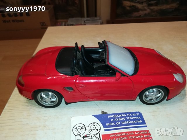 PORSCHE BOXTER 1/18-METAL-ВНОС GERMANY 3010231017, снимка 12 - Колекции - 42775560