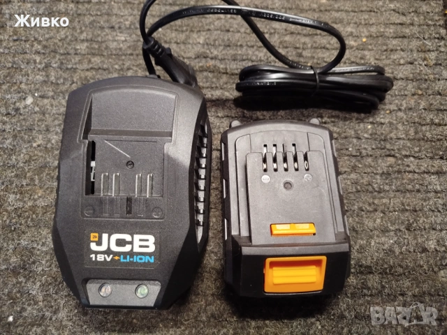 к-т JCB батерия 18V li-ion 2Ah и зарядо 2.4A НОВИ, снимка 2 - Други инструменти - 54151594