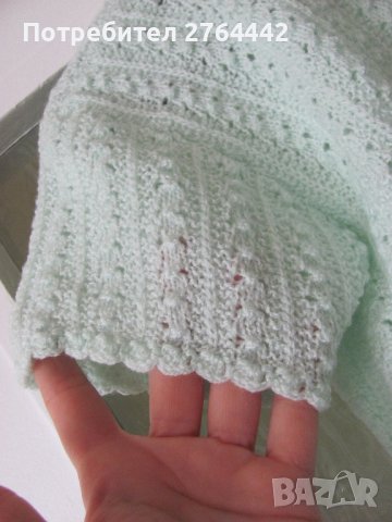 Нова плетена блуза в нежно зелено, снимка 5 - Други - 36957199