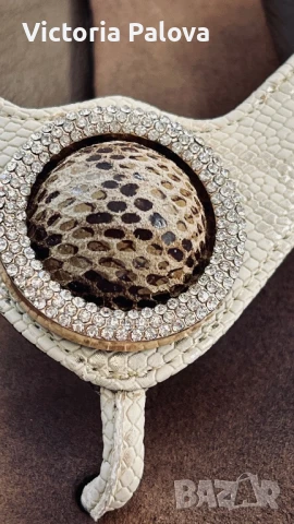 Красиви чехли/сандали LAZAMANI  Италия естествена кожа, снимка 3 - Сандали - 50508290