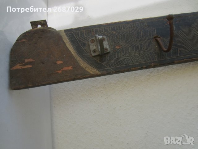 Стара дървена закачалка  -  1, снимка 1 - Антикварни и старинни предмети - 30131328