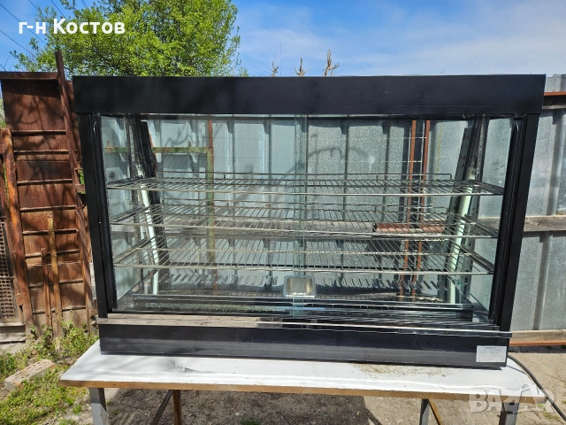 Топла Витрина Бен-мари със сух нагревател отдолу със ваничка за Вода за създаване на Пара , снимка 3 - Обзавеждане на кухня - 54229663