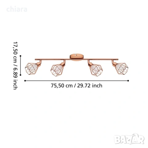СПОТ EGLO ZAPATA, снимка 2 - Лампи за таван - 54131951