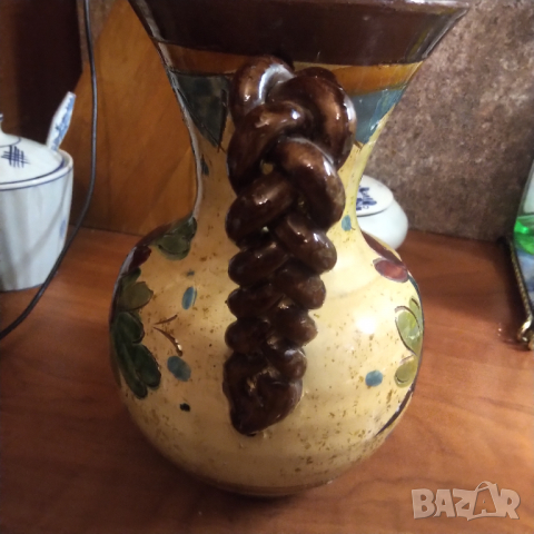 	maiolica  ръчно изработена кана , снимка 4 - Декорация за дома - 36381306