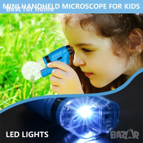 Мини микроскоп OSDUE за деца с LED светлина, асферична система от лещи, снимка 6 - Образователни игри - 51822608