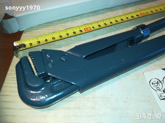 Класически тръбен ключ 90 градуса 39см 1012202043, снимка 3 - Ключове - 31080176