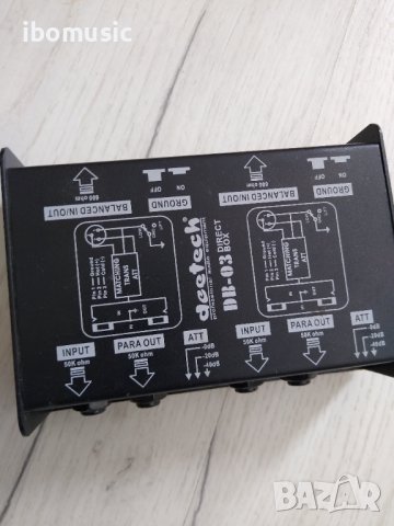 2-канален Di-Box Direct Box Пасивен стерео XLR изходен жак, снимка 4 - Китари - 38938049