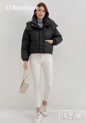 🌸 Дамско леко зимно яке с качулка – STBoutique 🌸, снимка 2 - Якета - 52280870