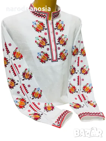 МЪЖКА РИЗА С БРОДИРАНА ШЕВИЦА - Модел 6, снимка 5 - Други - 45935349