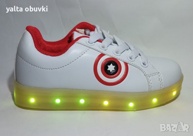 Детски светещи маратонки LB-701 с USB зарядно, снимка 8 - Детски маратонки - 44444939