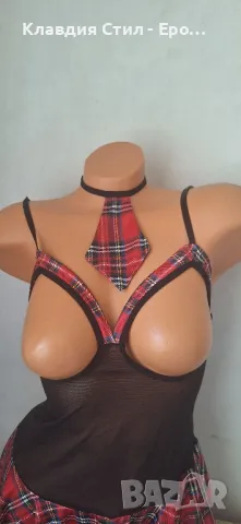 Промоция 🎀 Еротичен комплект "Ученичка", снимка 3 - Бельо - 47865671