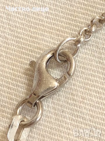 Оригинален Супер рядък Сребърен TS Марков Дълъг Синджир, снимка 3 - Колиета, медальони, синджири - 42329825