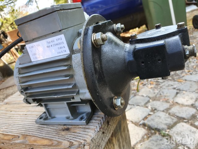Монофазен ел.двигател / електромотор с редуктор 50 оборота в минута, снимка 3 - Електродвигатели - 30167685