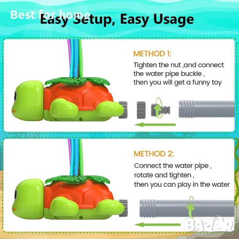 Детска пръскалка костенурка Kiztoys , снимка 5 - Други - 50190040