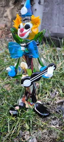 Мурано Murano клоун с китара, снимка 11 - Антикварни и старинни предмети - 48813341