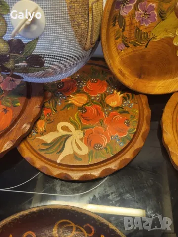 Сари дървени чинии за декорация , снимка 3 - Други - 50332624