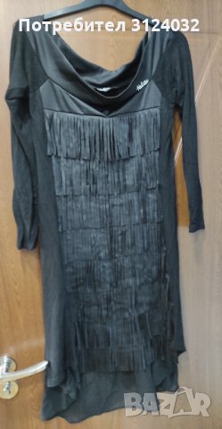 Продавам туника с дълъг ръкав тюл и ресни, снимка 3 - Туники - 34307557